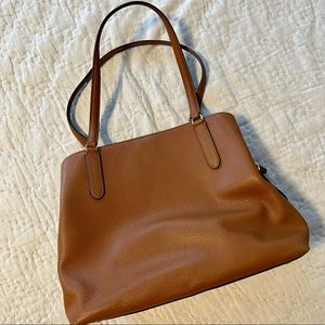Lauren Ralph Lauren Quinn Large Leather Shoulder Bag
